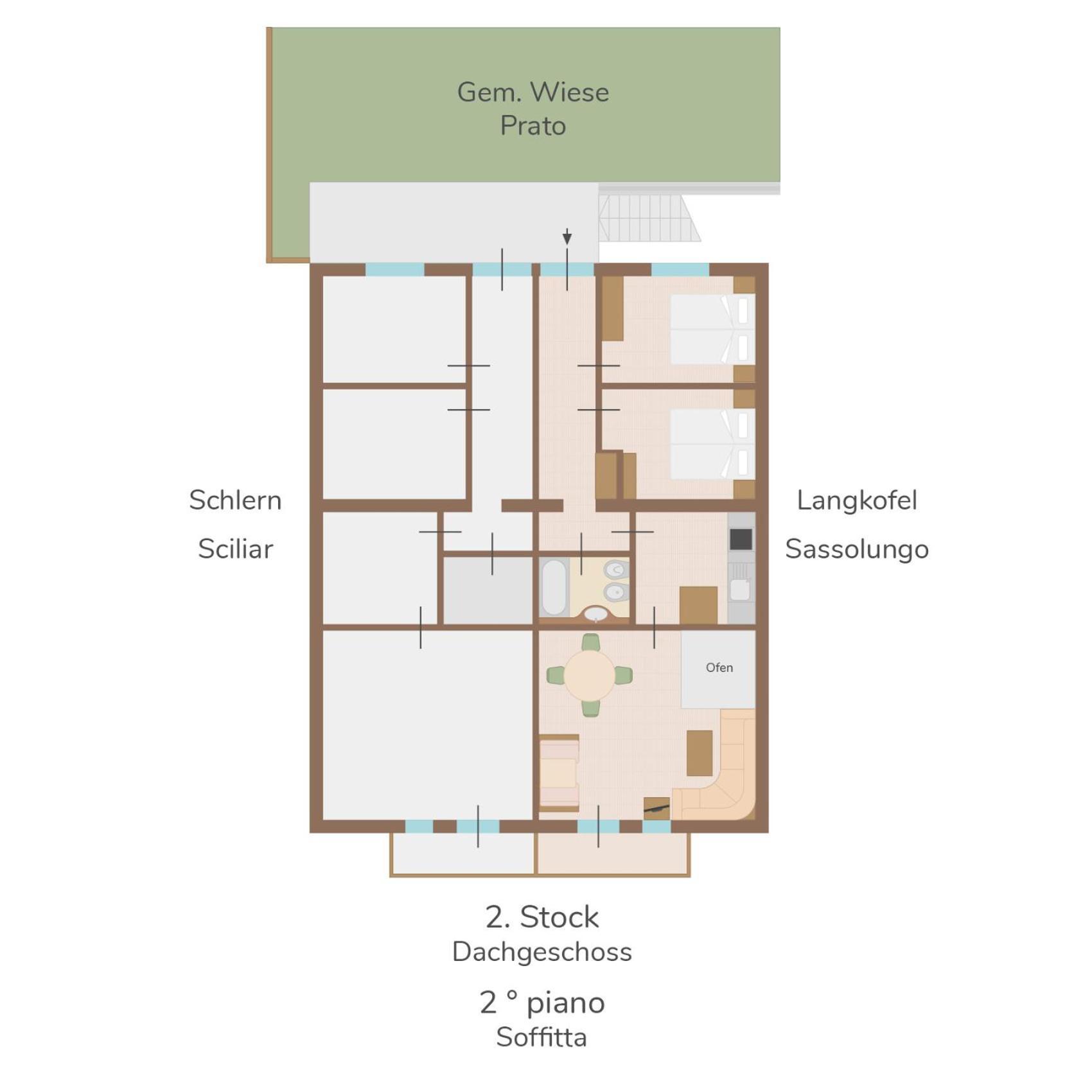 Funtnatsch Apartment Langkofel Laion Ngoại thất bức ảnh